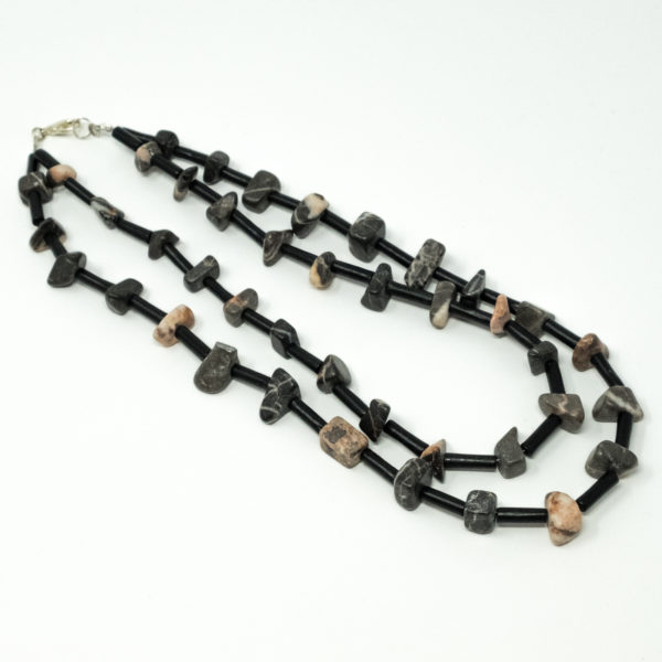 Linda McFarlane: Double Layered Tumbled Stone Necklace