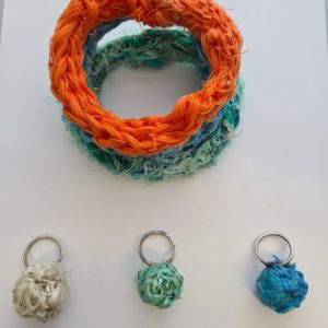 Crocheted Ghost-Net Bangles